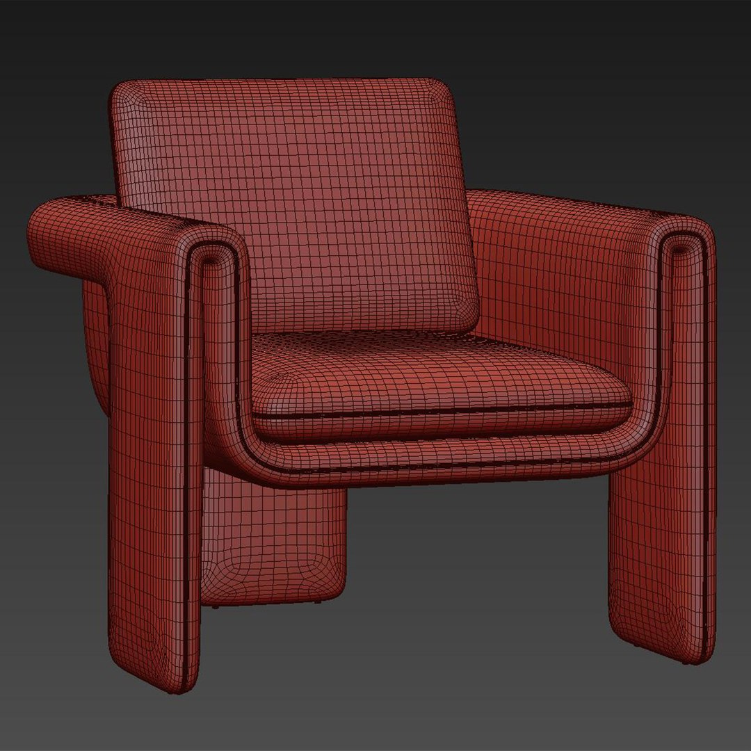 Chair Velvet 3D Model - TurboSquid 1562899