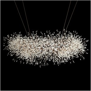 Hanging Installation Bouquet Dried Flowers Lunaria branches 568 model