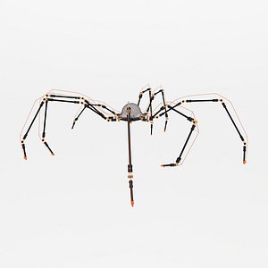 Mechanical Spider rigged and fully animated