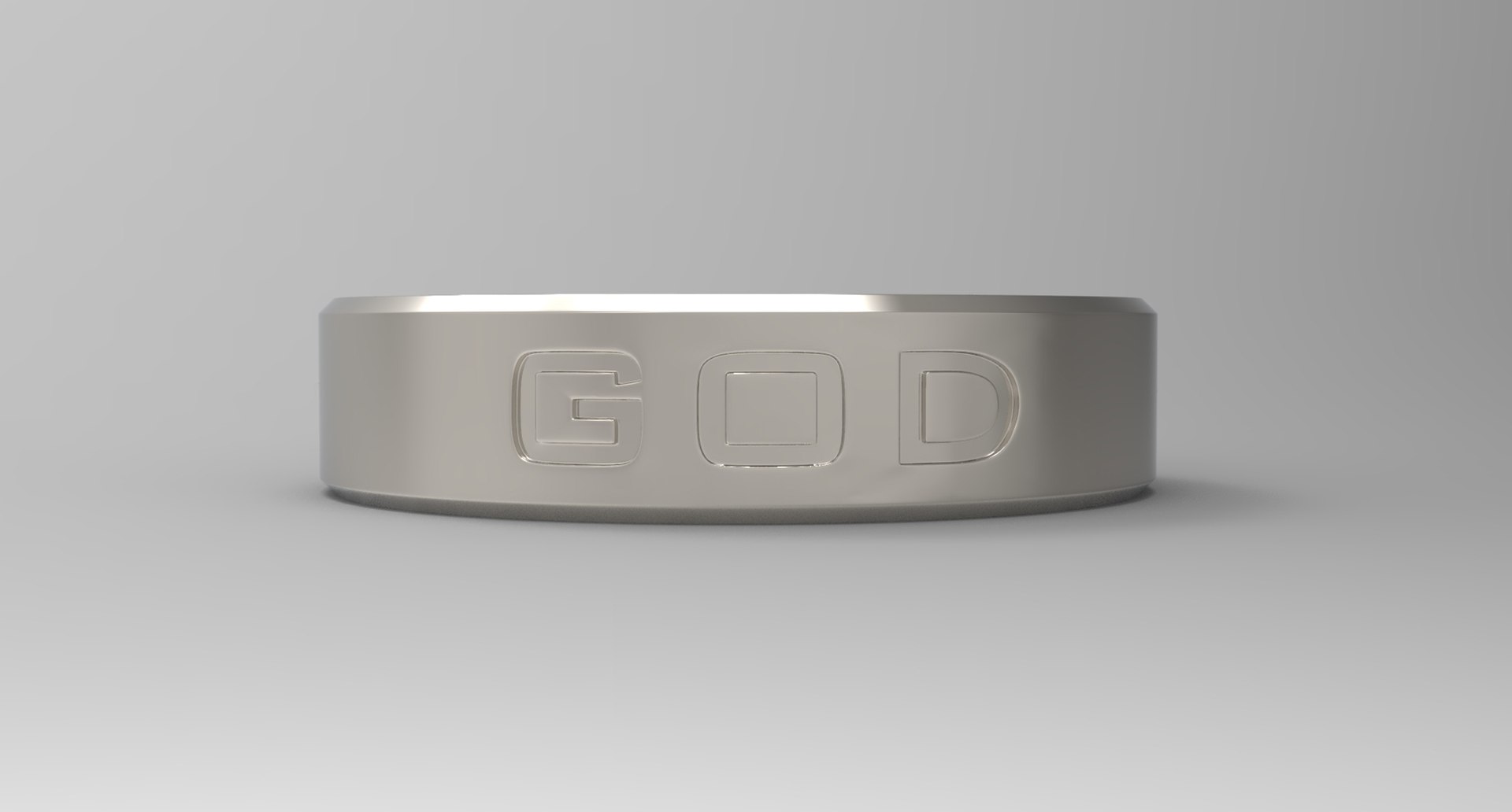 3D God Ring Platinum Model - TurboSquid 1889000