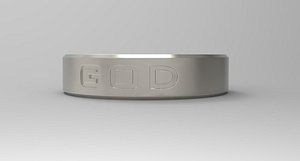 3D God Ring Platinum model