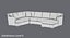 transitonal-sectional-sofa 3D model