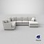 transitonal-sectional-sofa 3D model