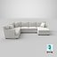 transitonal-sectional-sofa 3D model