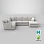 transitonal-sectional-sofa 3D model