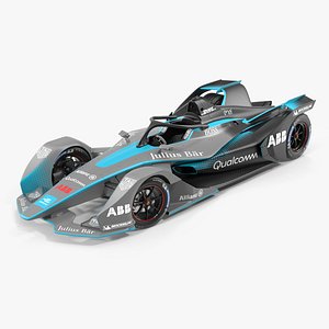 Gen2 Formula E Car Rigged 3D Model