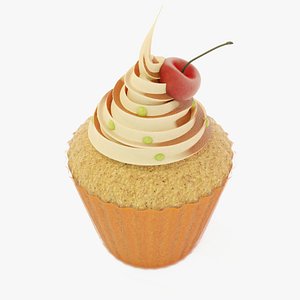 Cup Cake with Cream