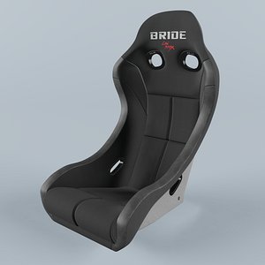 BRIDE ZIEG IV WIDE Black Seat 3D model