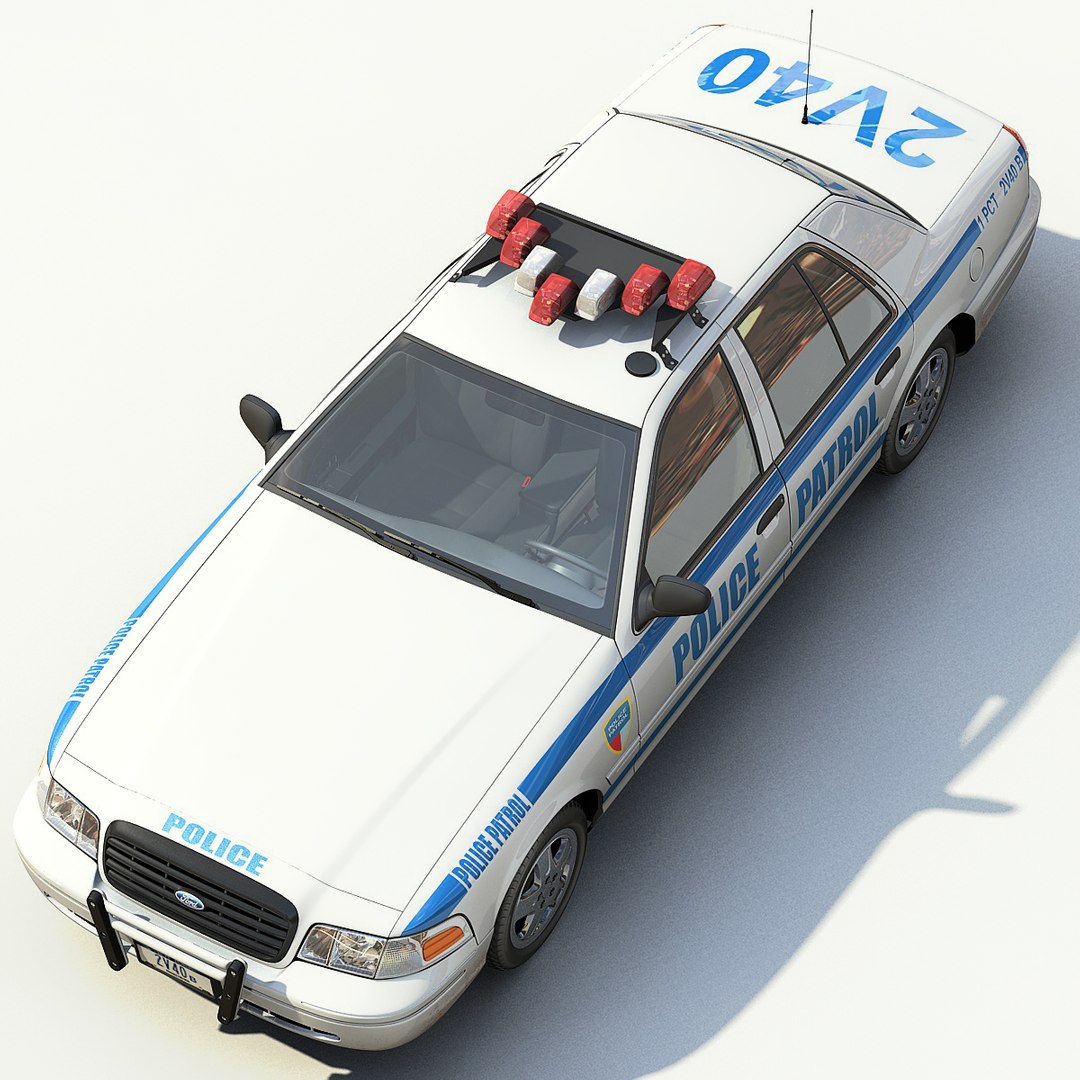 New York Police Interceptor 3d Model