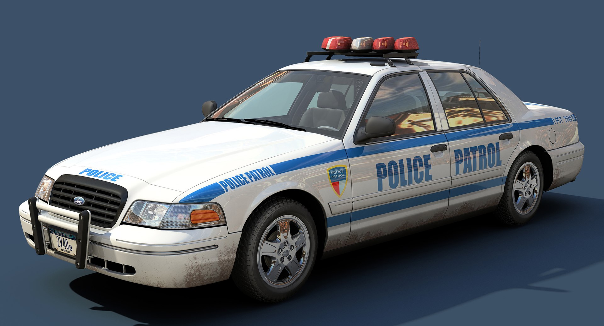 new york police interceptor 3d model