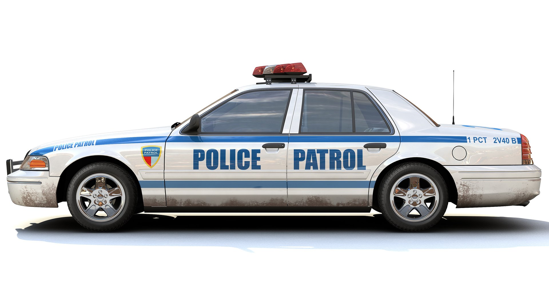 New York Police Interceptor 3d Model