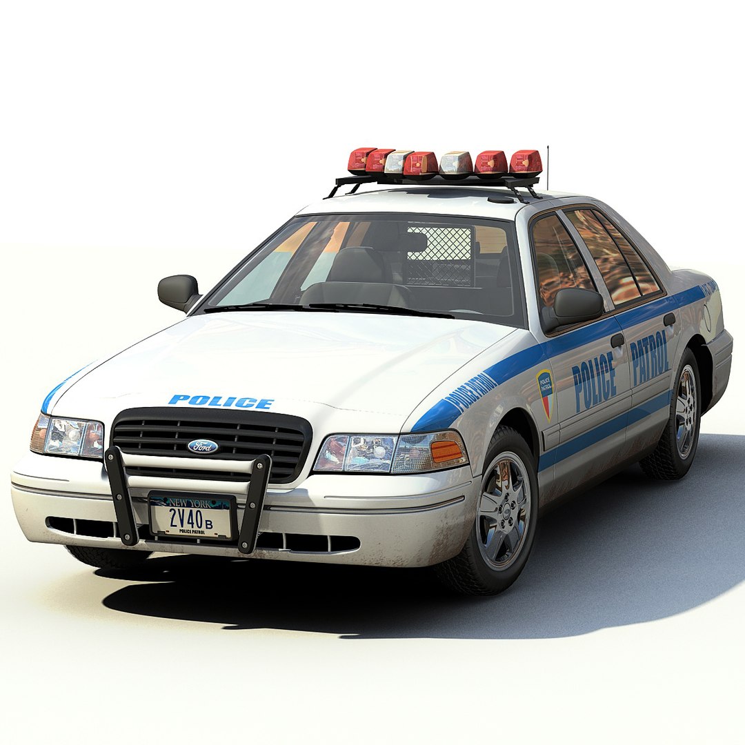 New York Police Interceptor 3d Model