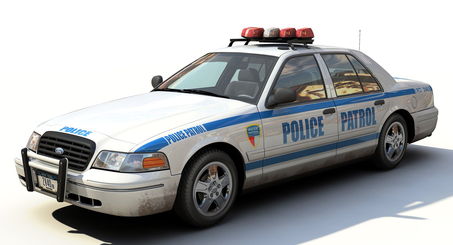 New York Police Interceptor 3d Model