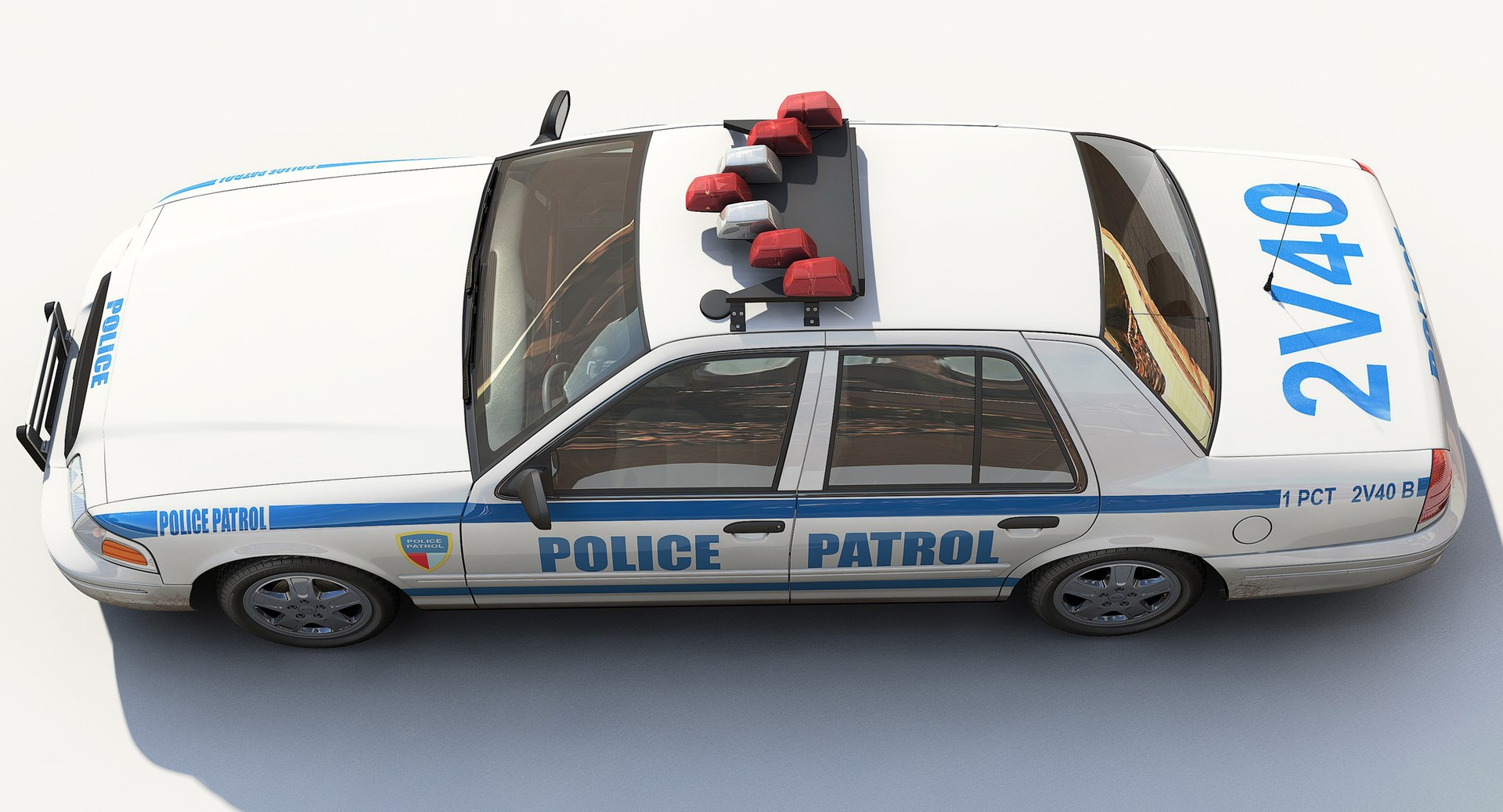 New York Police Interceptor 3d Model