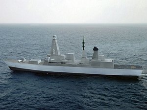 type 45 ship 3d model