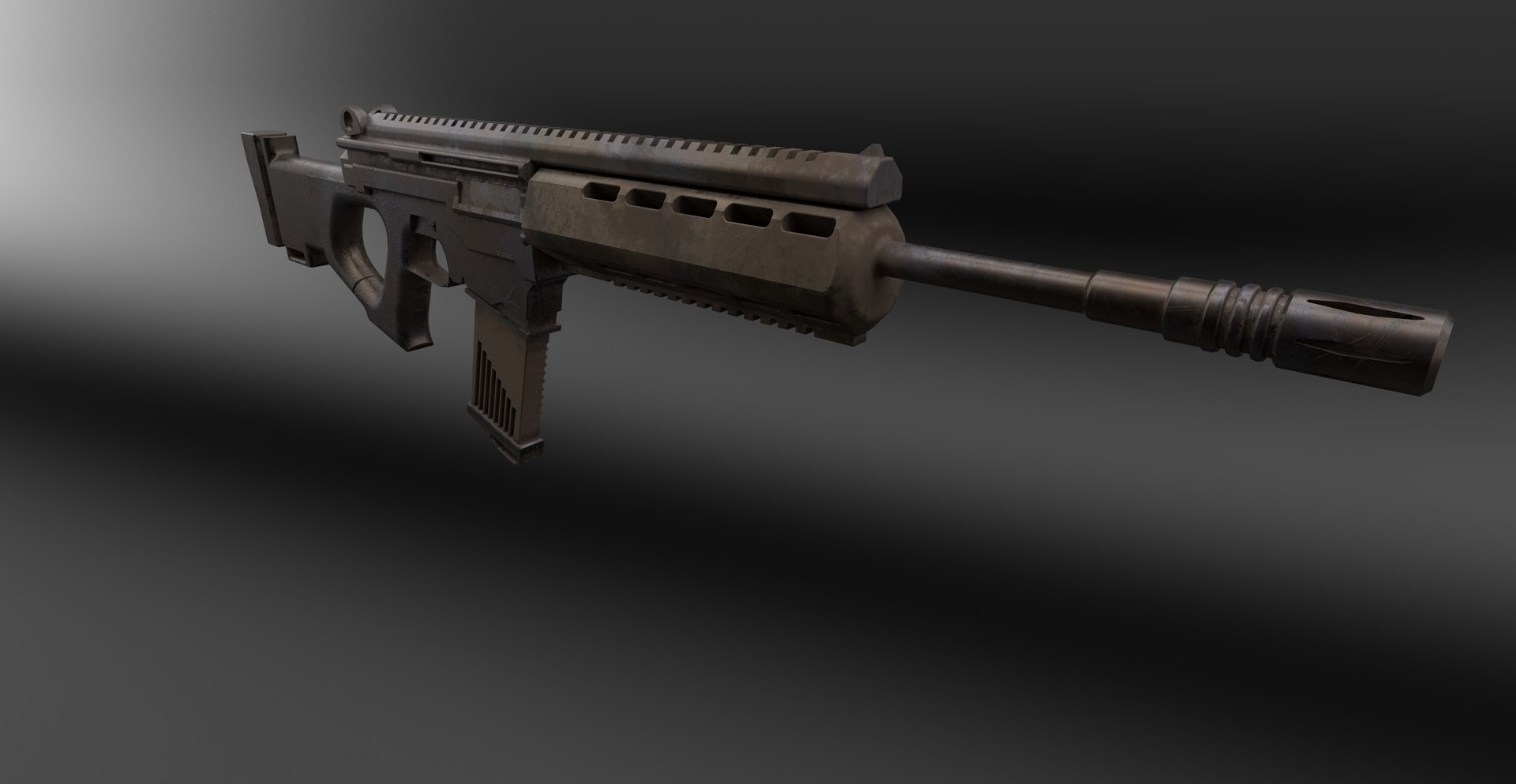 Sci-fi Assault Rifle M36 - 2 Textures 3D Model - TurboSquid 2201424