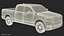 pickup truck generic simple 3D model