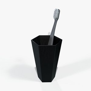 3D model Tumbler with Toothbrush