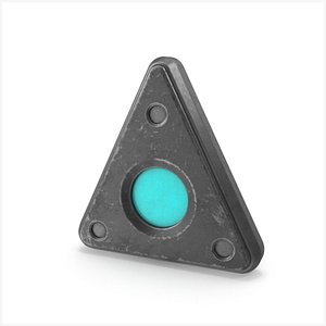 Scifi Triangle Used 3 3D model