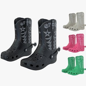 Crocs Classic Cowboy Boots model