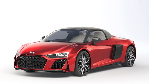 3d Audi R8 Spyder 2021 Closed Roof - Turbosquid 1887012