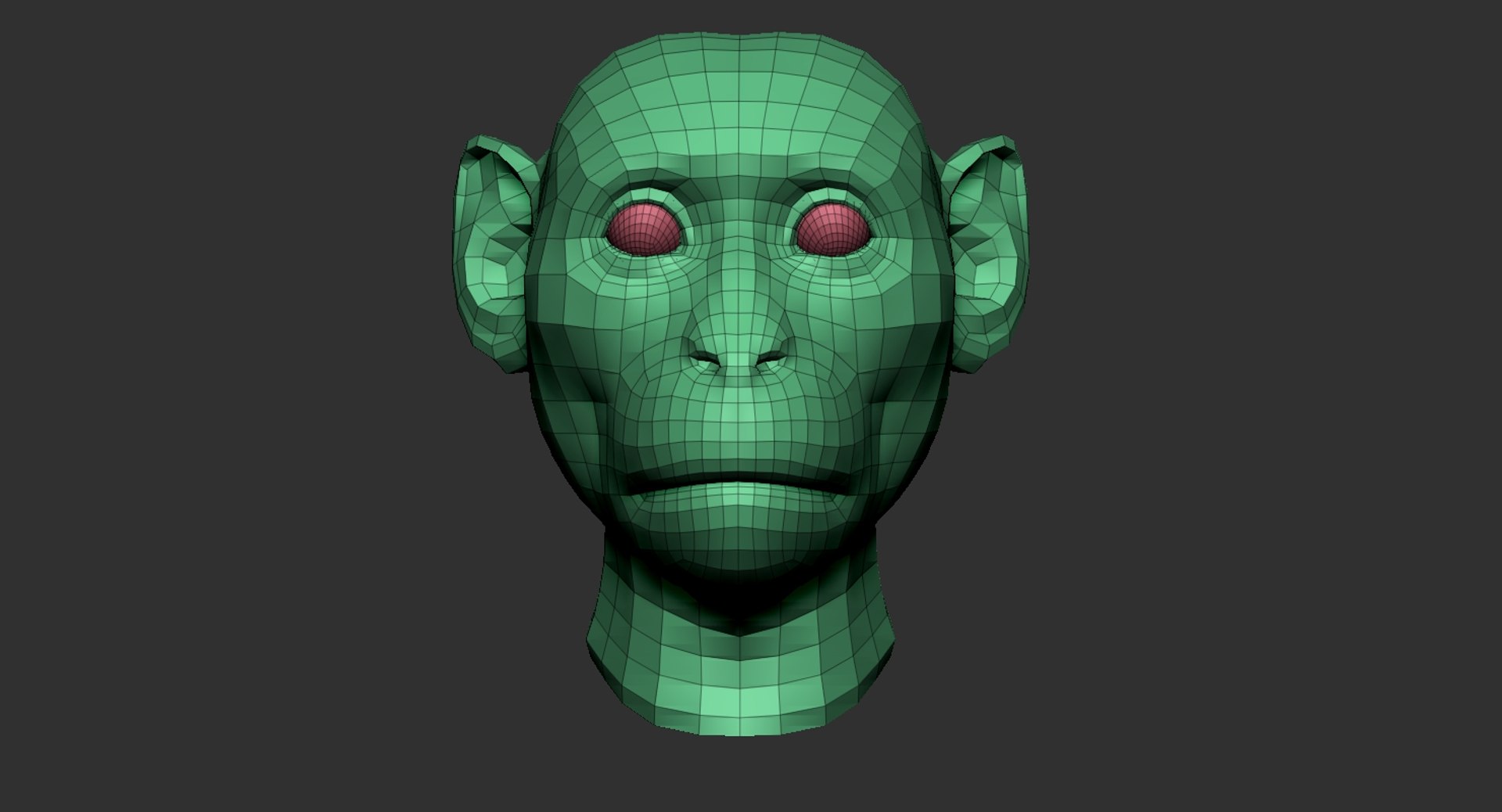 Monkey Head Base Mesh 3D Model - TurboSquid 1430797