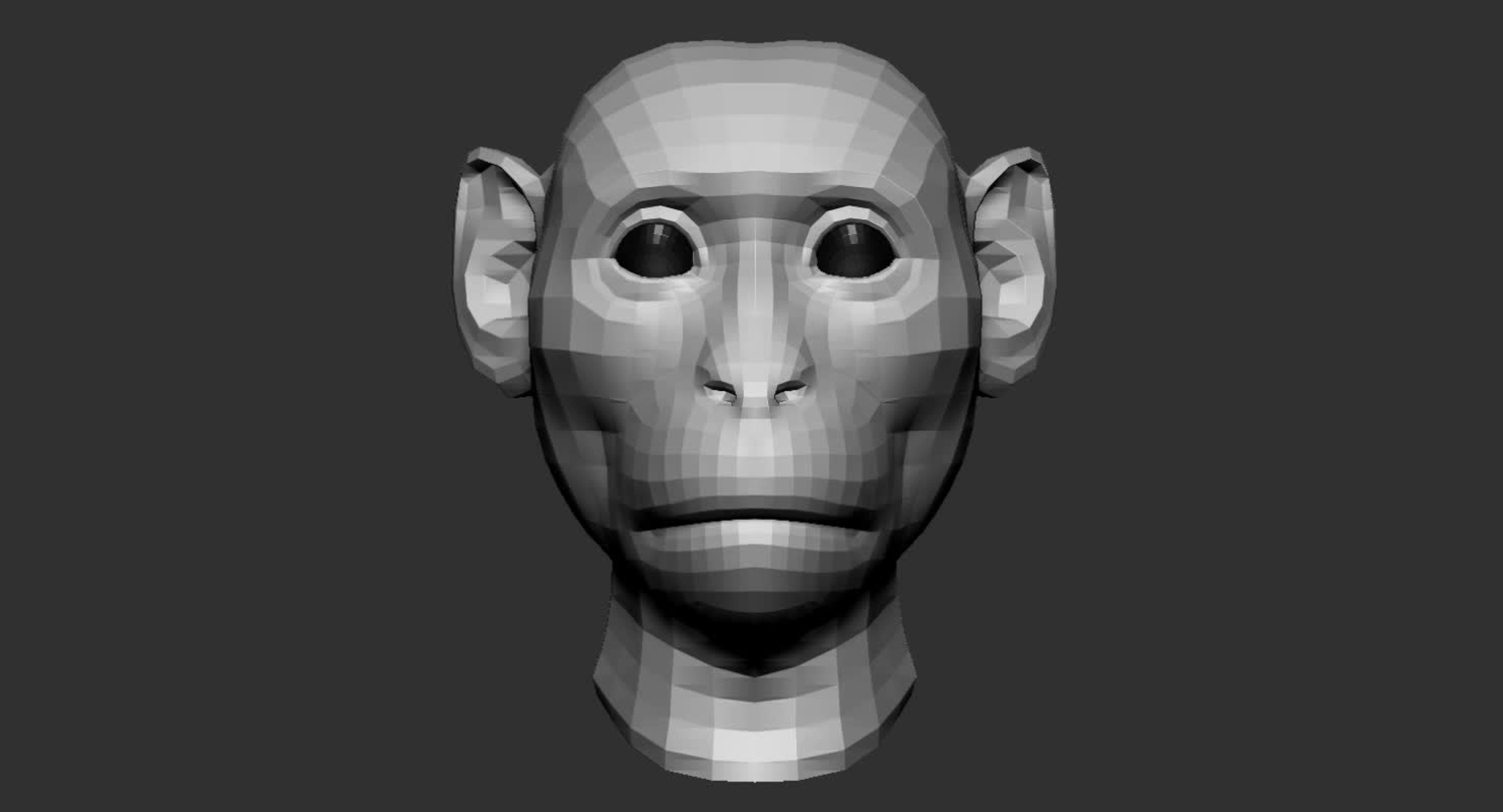 Monkey Head Base Mesh 3D Model TurboSquid 1430797