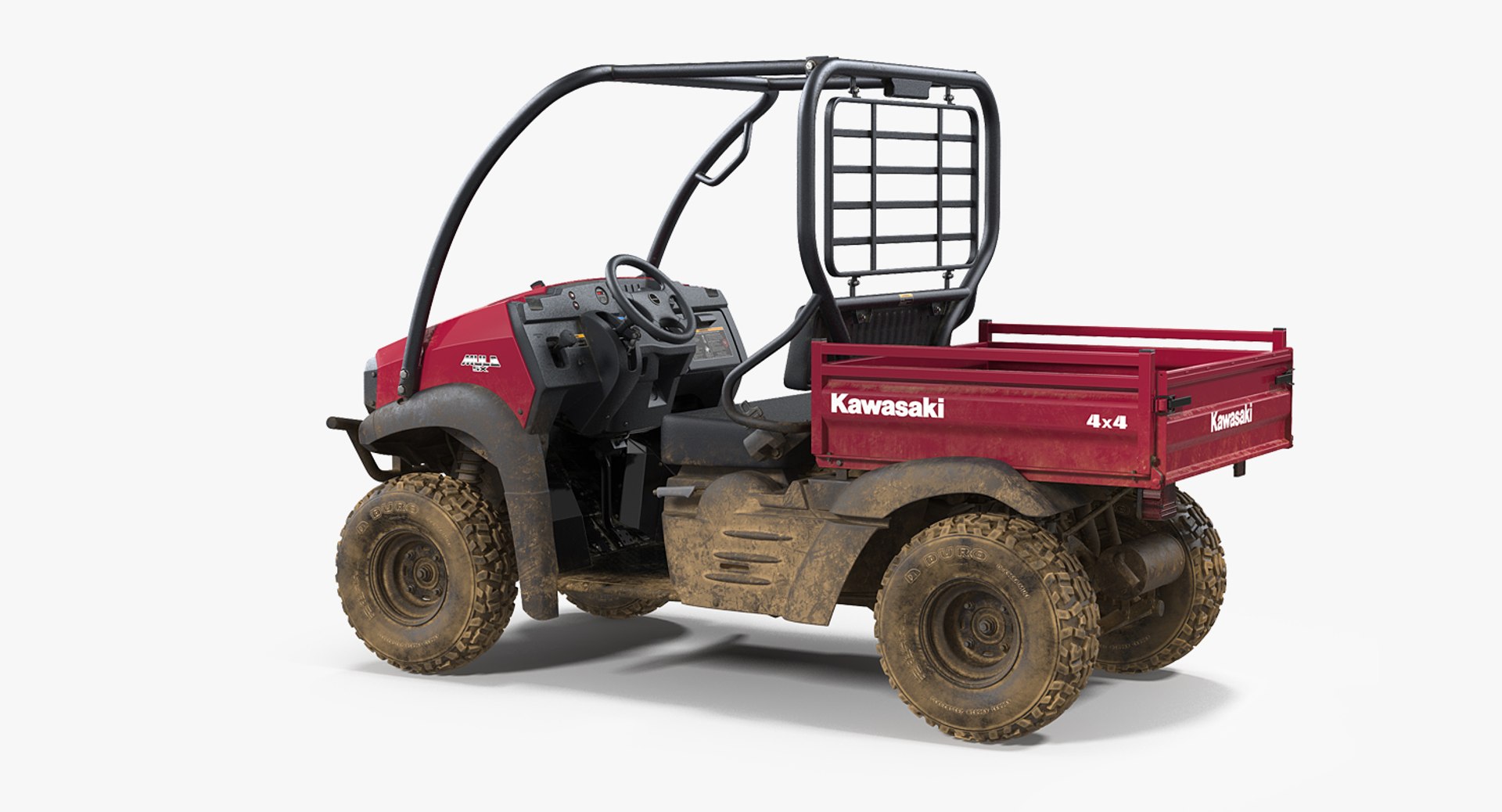 Kawasaki 4x4 Mule SX Dirty 3D Model 3D model preview