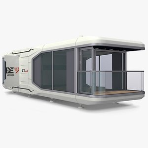 3D Modern Capsule House E7