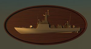3d model silhouette kilic class fast