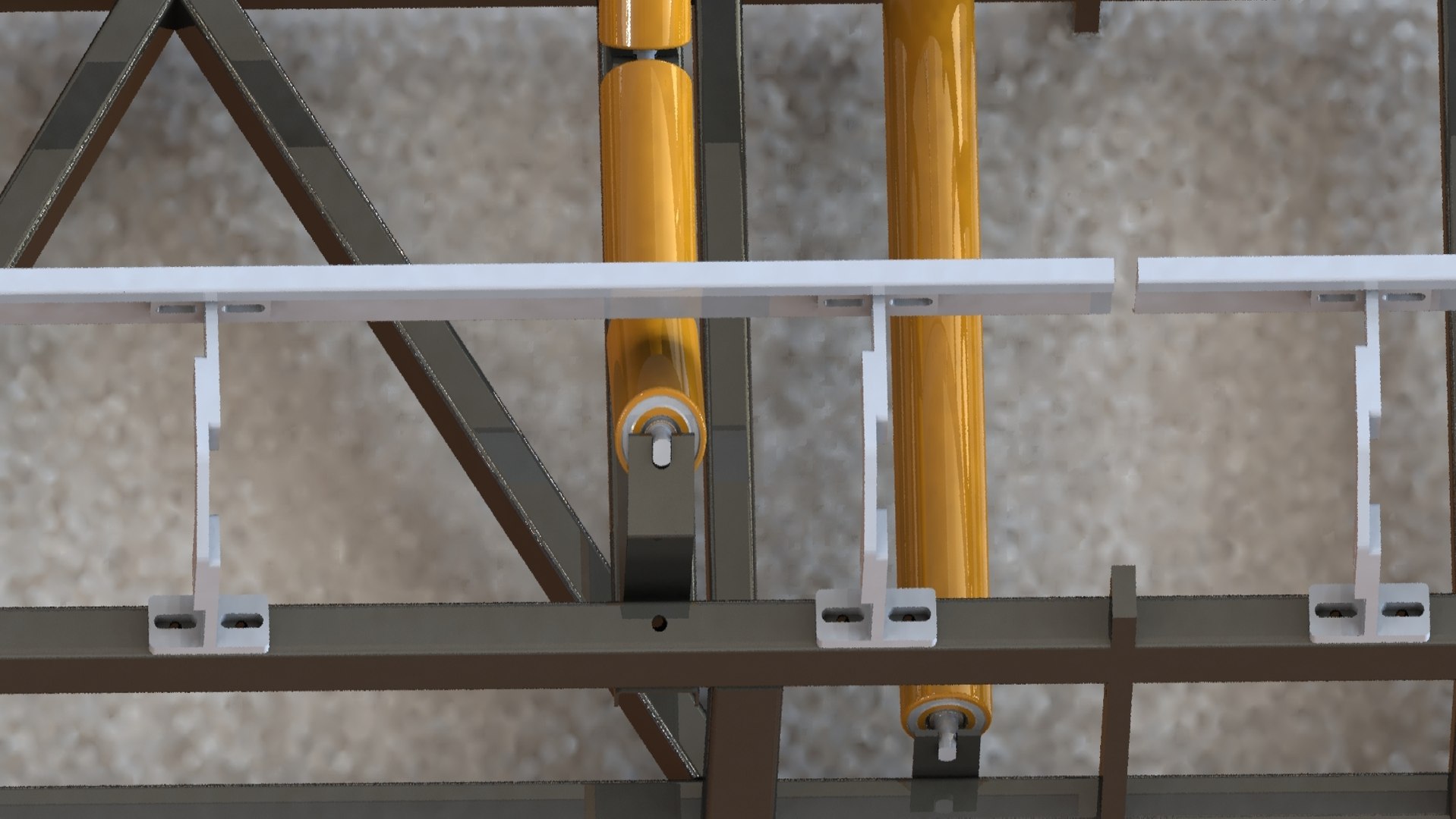5 meters 500 mm WIDTH V TYPE BELT CONVEYOR WITH SCRAPER 3D model https://p.turbosquid.com/ts-thumb/i1/HlRsKQ/r7/pre7/jpg/1653427946/1920x1080/fit_q87/3e69344da6946e9141f0a21cae7b80412df3b57a/pre7.jpg