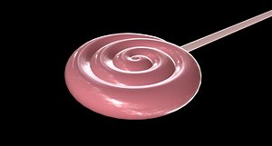 3D Pink lollipop