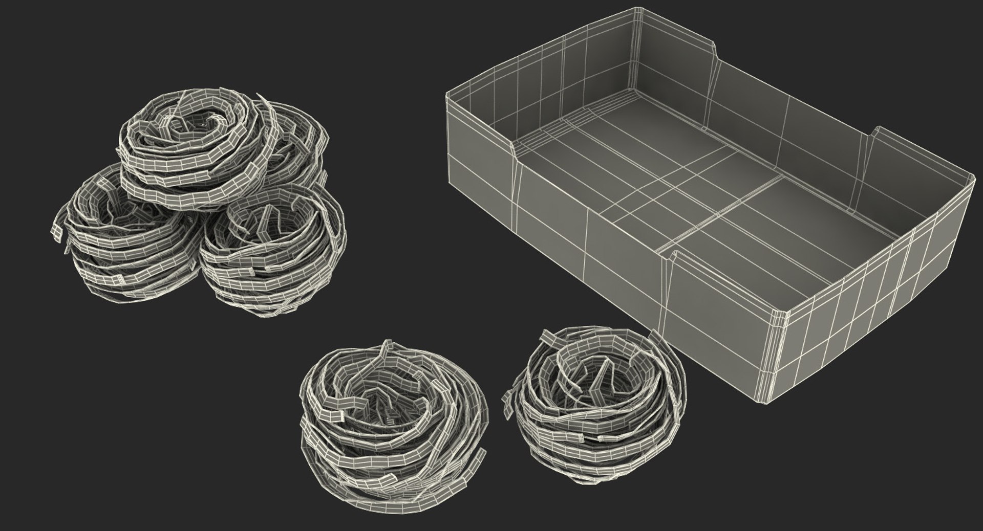 3D pasta nests set model https://p.turbosquid.com/ts-thumb/i1/IWPEzX/ODrsbaNt/pastanestsset3dmodel018/jpg/1547502928/1920x1080/fit_q87/7f31b0be885bff19b00f866cb70a70cf9a2c9a83/pastanestsset3dmodel018.jpg