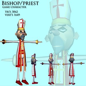 clergy man 3d ma