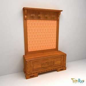 Wardrobe with a clothes rack