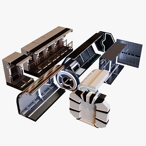 Sci Fi Corridor Set Of Five