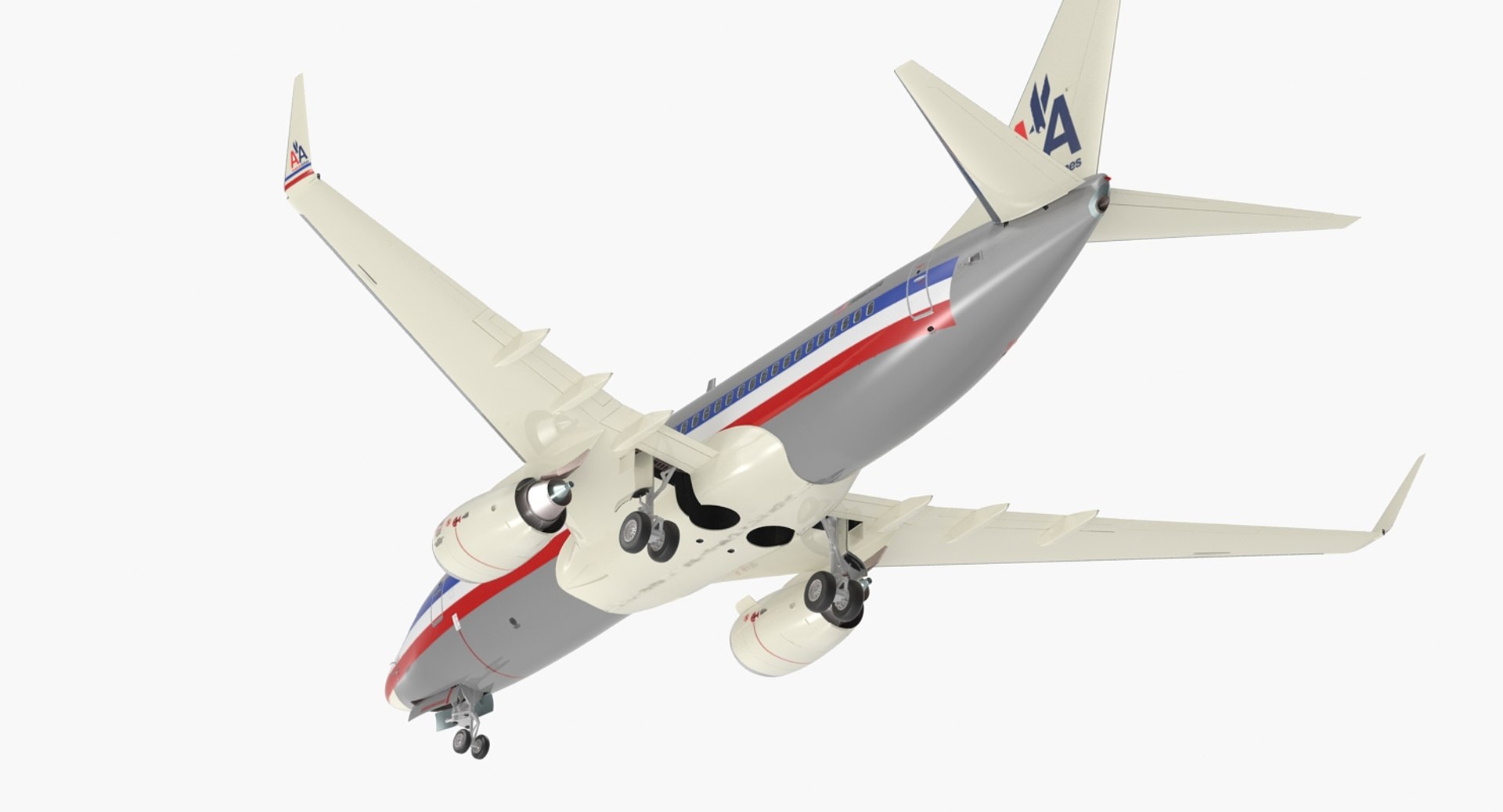 Boeing 737-700 American Airlines 3D Model 3D model preview