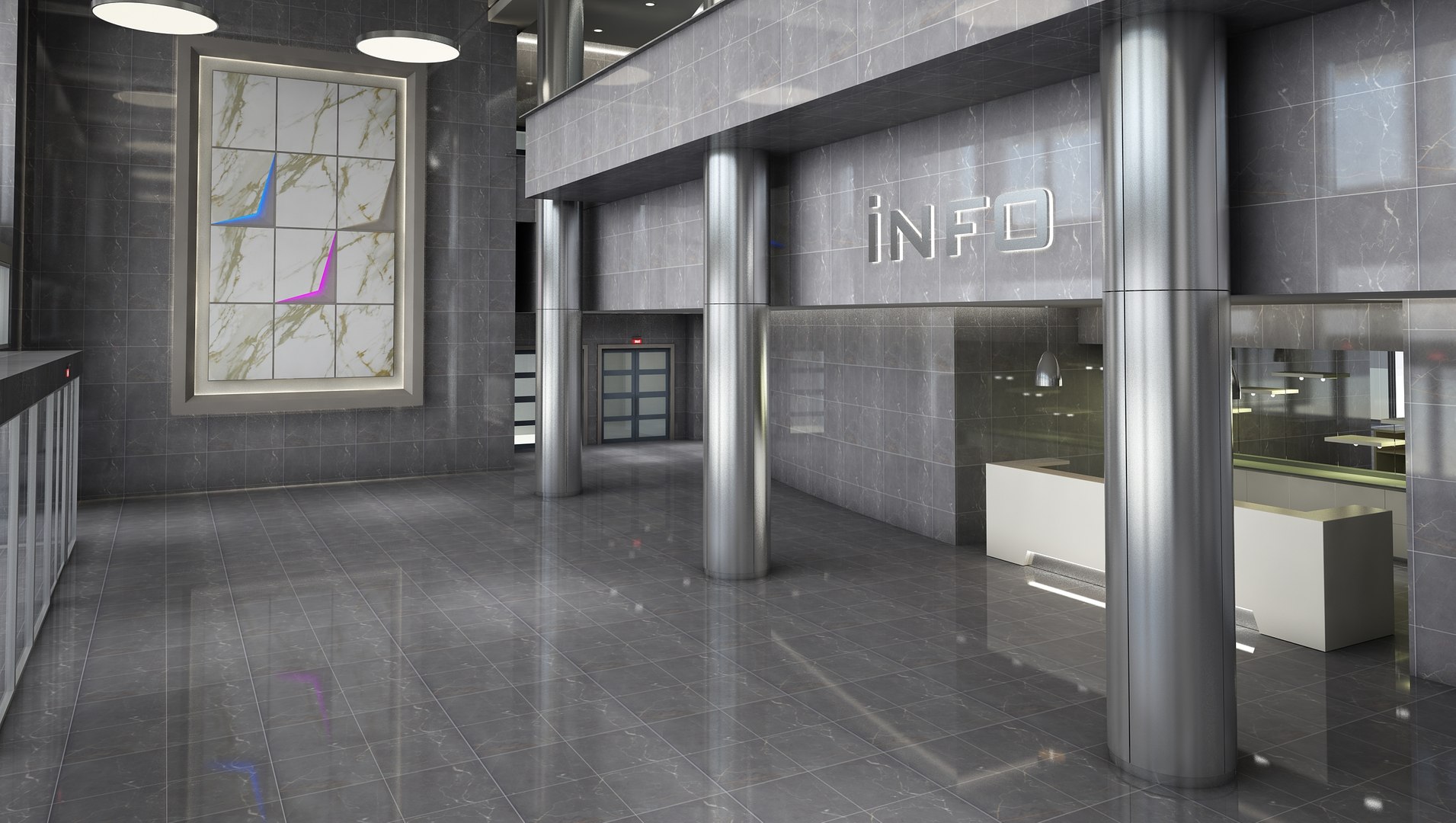 3D Lobby Interior - TurboSquid 1971502