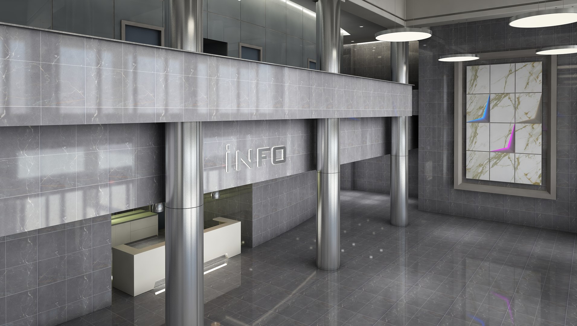 3D Lobby Interior - TurboSquid 1971502