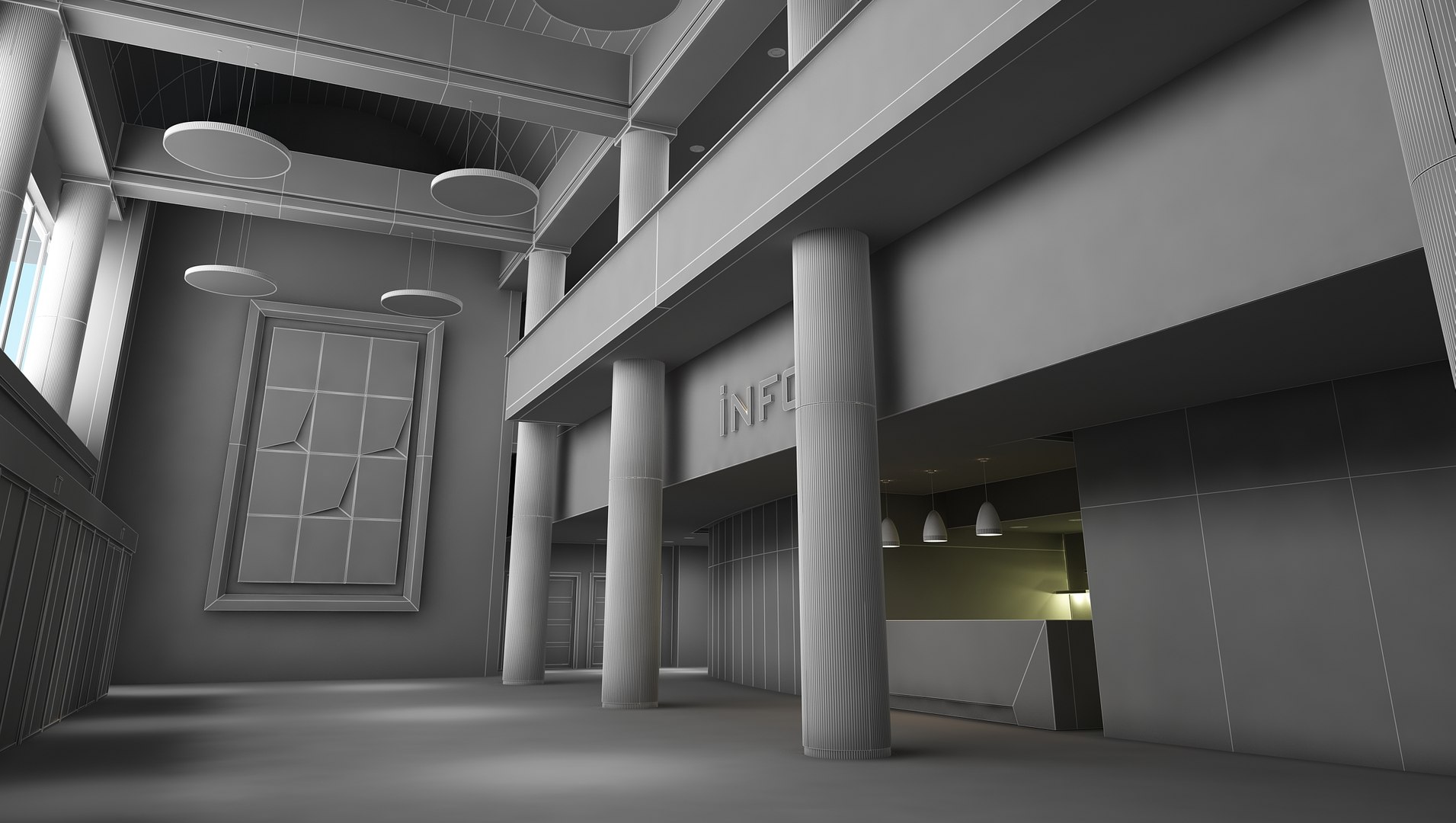 3D Lobby Interior - TurboSquid 1971502