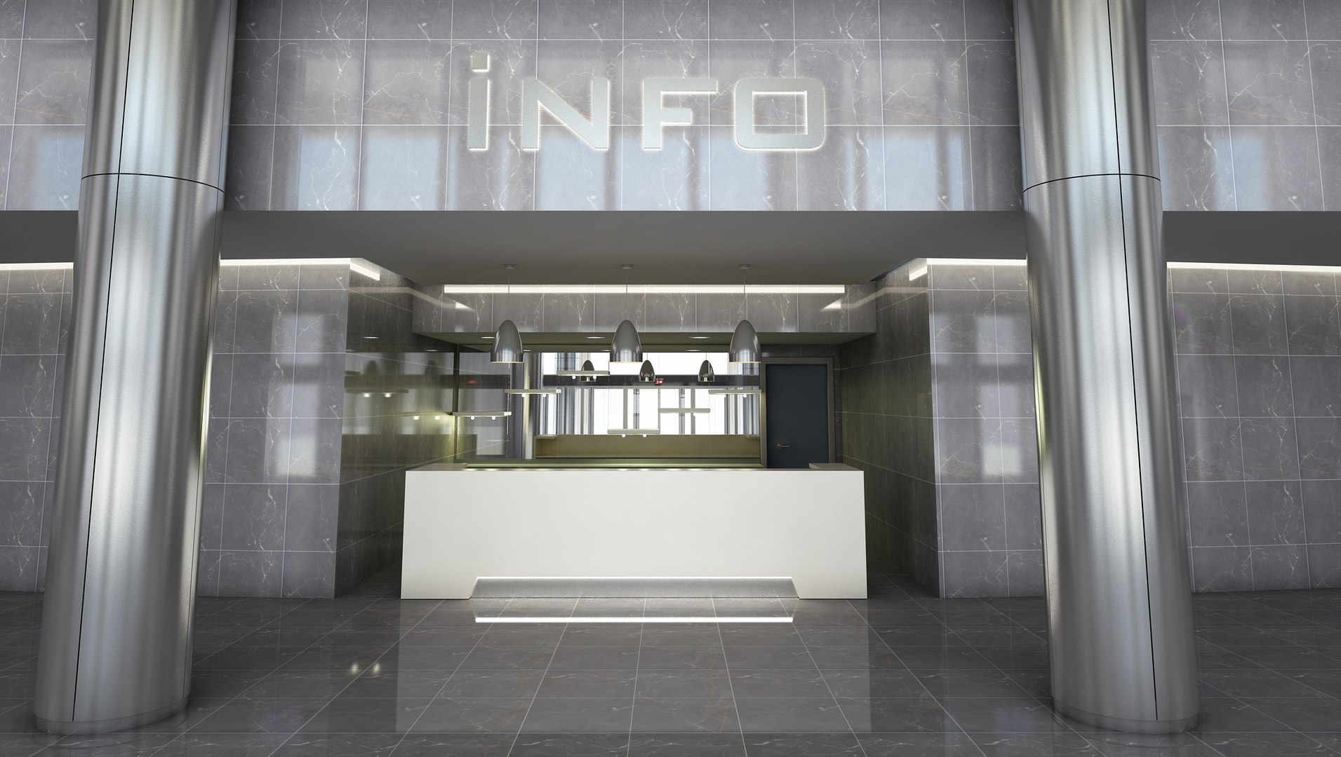 3D Lobby Interior - TurboSquid 1971502