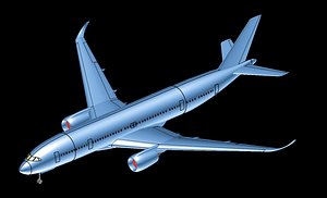 china-russia aircraft solid assembly 3D model