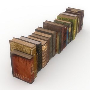 old books 3d model
