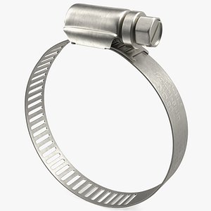 3D Hose Clamp Stainless Steel 30 44mm model