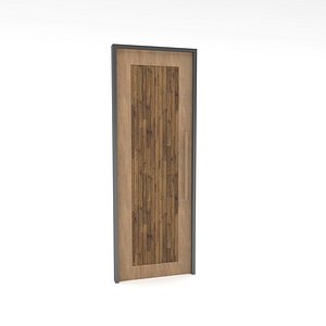 wooden old door Low-poly