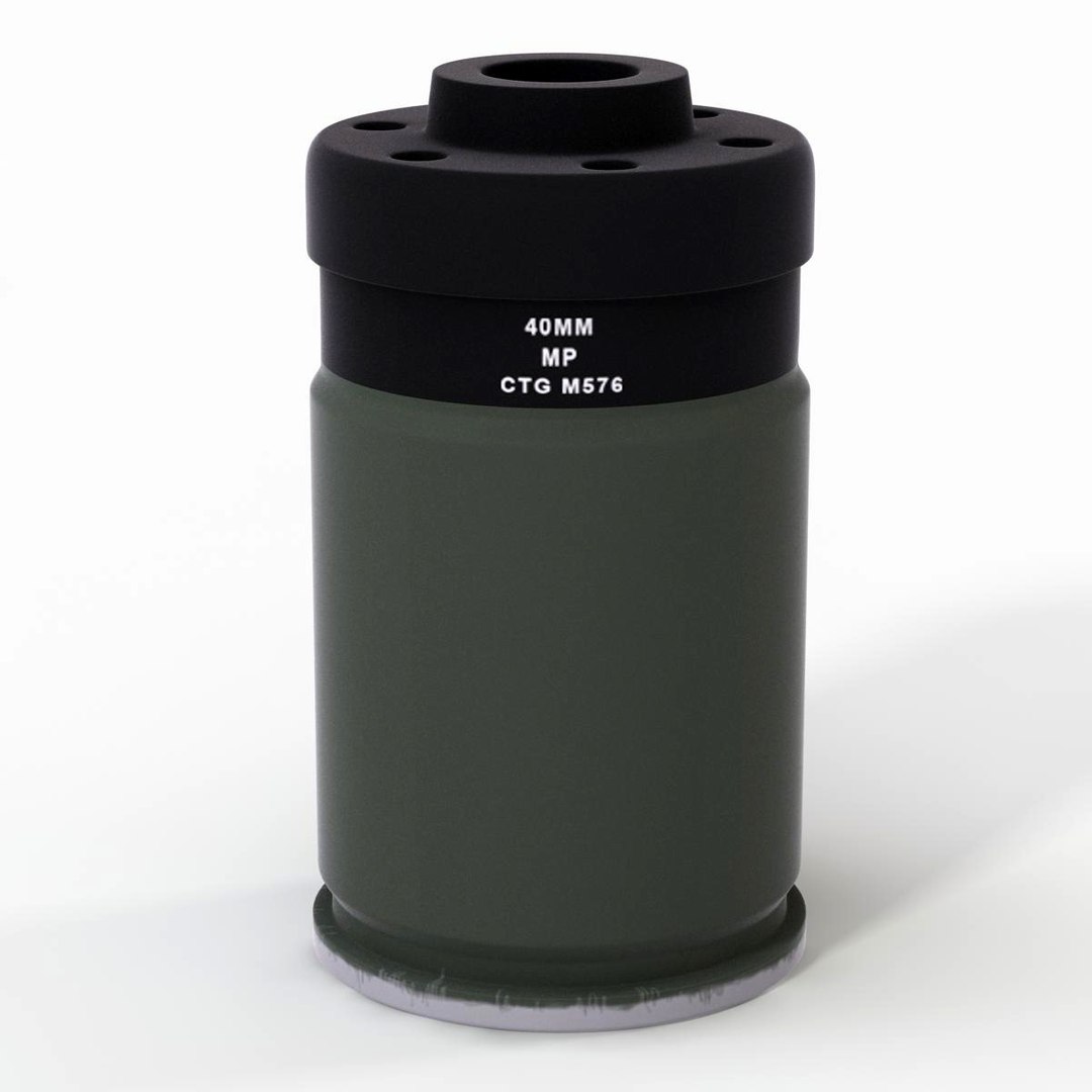M576 Grenade 3d Model