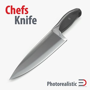 chefs knife 10 inch 3d x