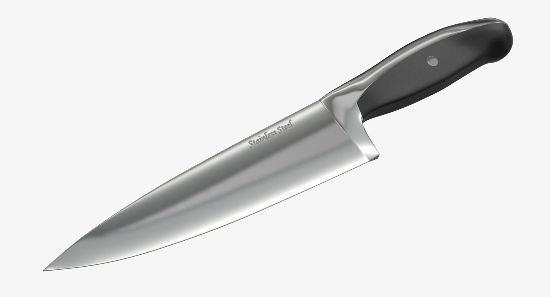 Chefs Knife 10 inch 3D model preview
