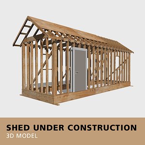 3D shed 2x4 studs