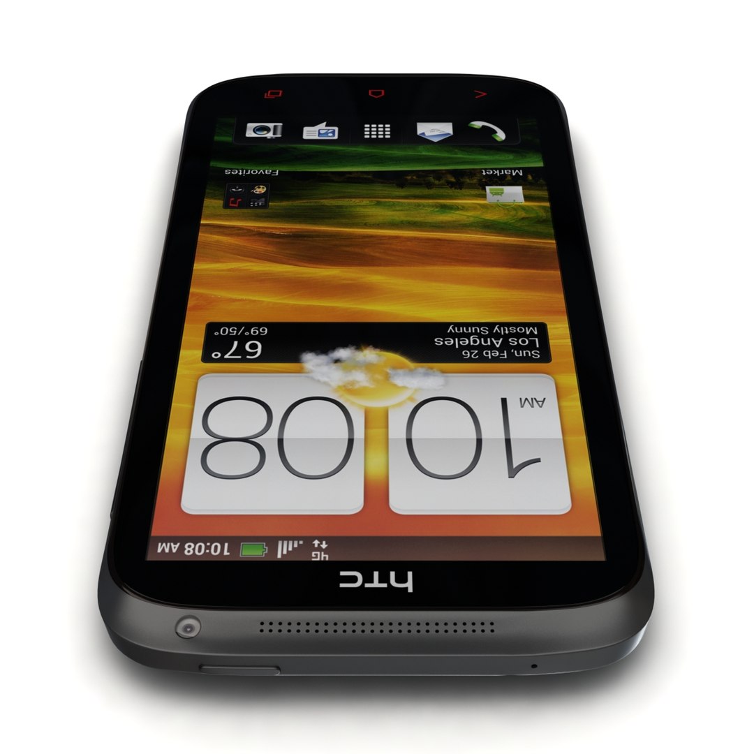3d Htc X Stealth Black Model